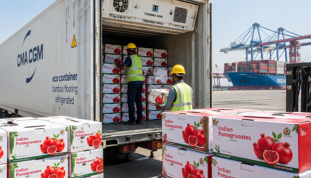 How We Export Fresh Pomegranates from India